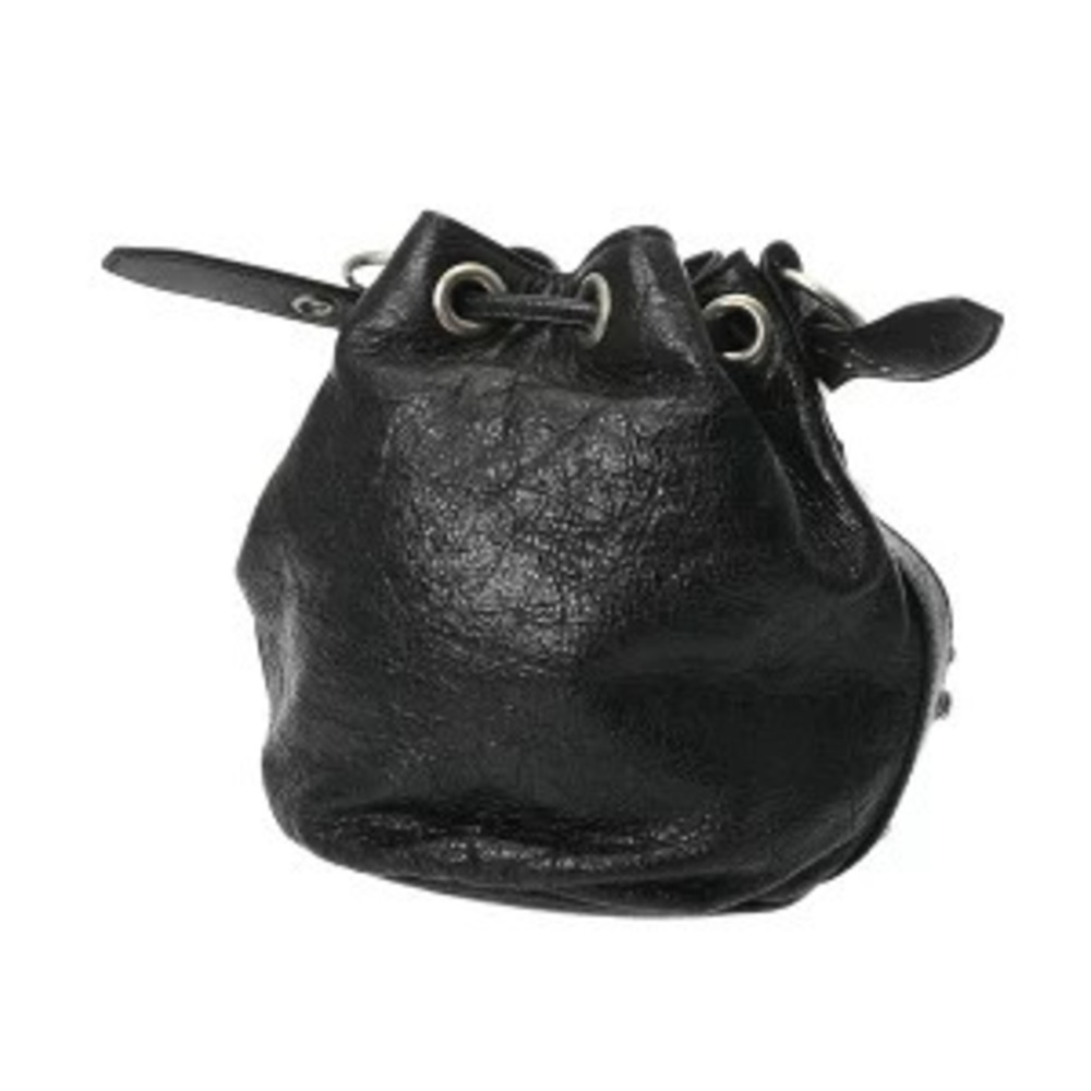 Balenciaga Le Cagoul Black Leather Handbag - Picture 2 of 9
